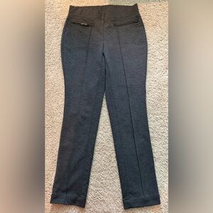 Rafaella Comfort Women’s Grey Dress Pants Elastic Waist Pull On Size 4P Pockets